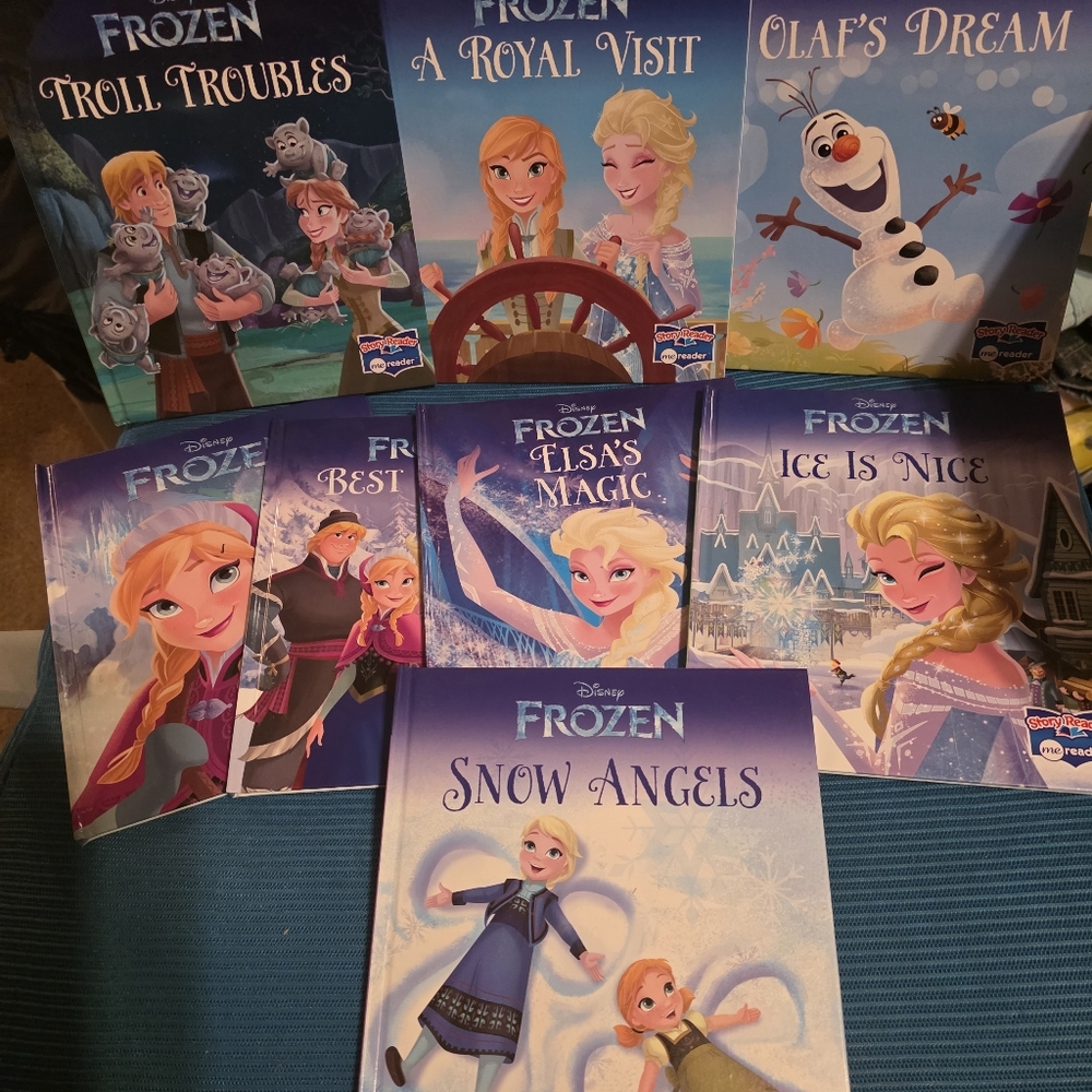 Disney Frozen Storybook Set with Blue and Purple Covers